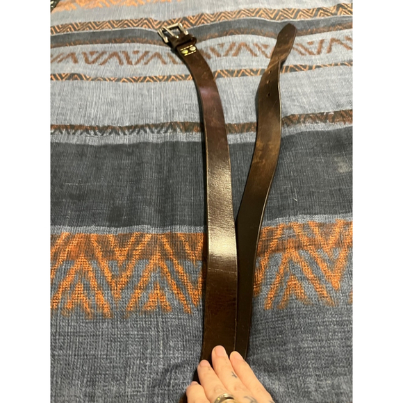 Men's Bills Khakis Brown Leather Belt Size 42 - Picture 1 of 6